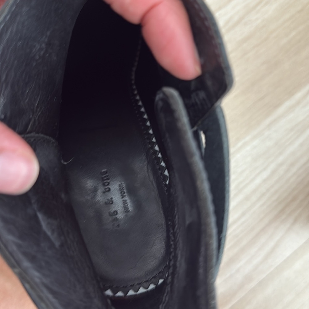 Rag & Bone Black Leather Ankle Booties - Picture 8 of 8